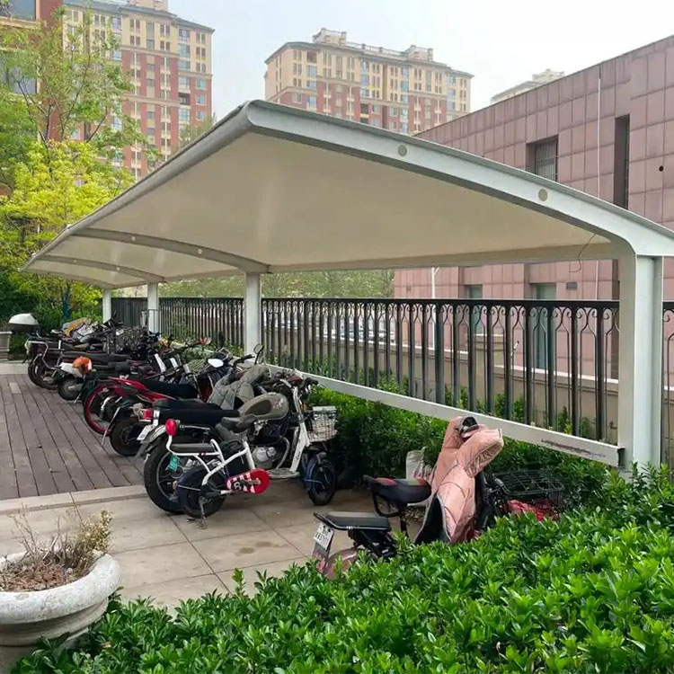 大理膜结构电动车棚